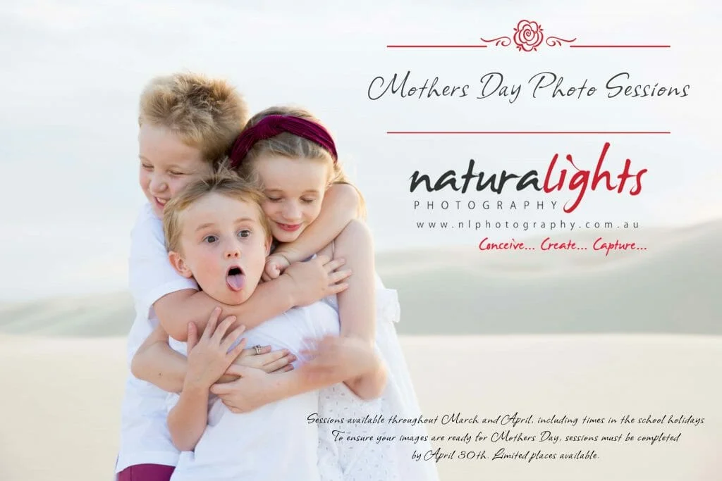 Mothers day photography, nelson bay, anna bay, newcaslte, NSW. family portraits, photography